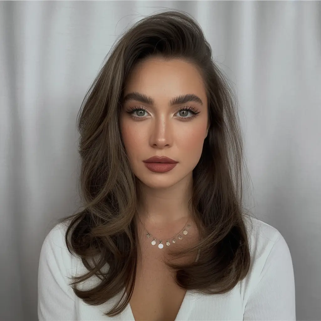 Best Fall 2025 Haircuts for Oval Face Shapes Fringe-Up Blowout Layers