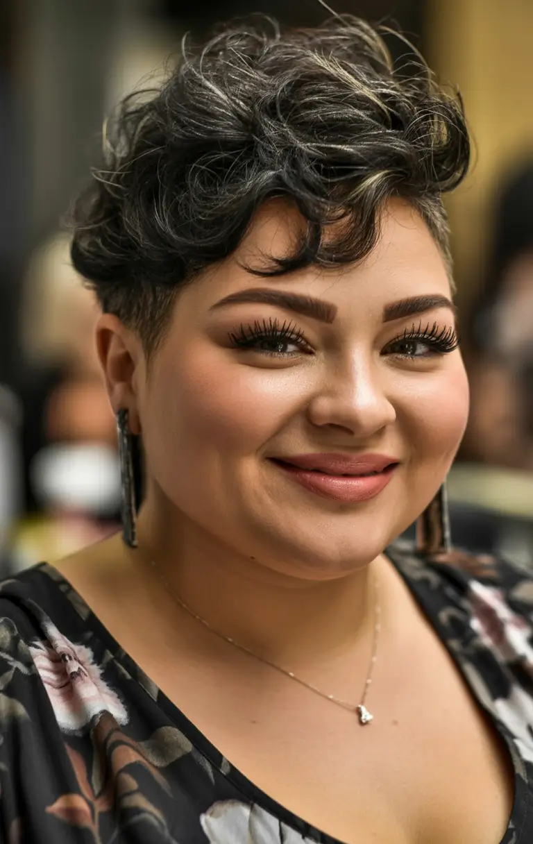 Edgy short Fall haircuts for women over 50 Modern Textured Pixie with Personality