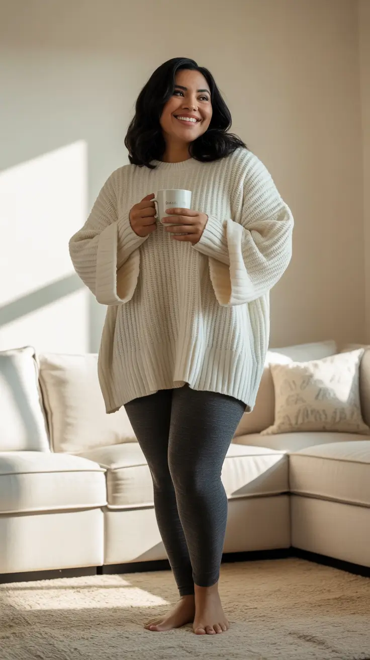 mom outfits for fall Morning Rituals in Knit Comfort