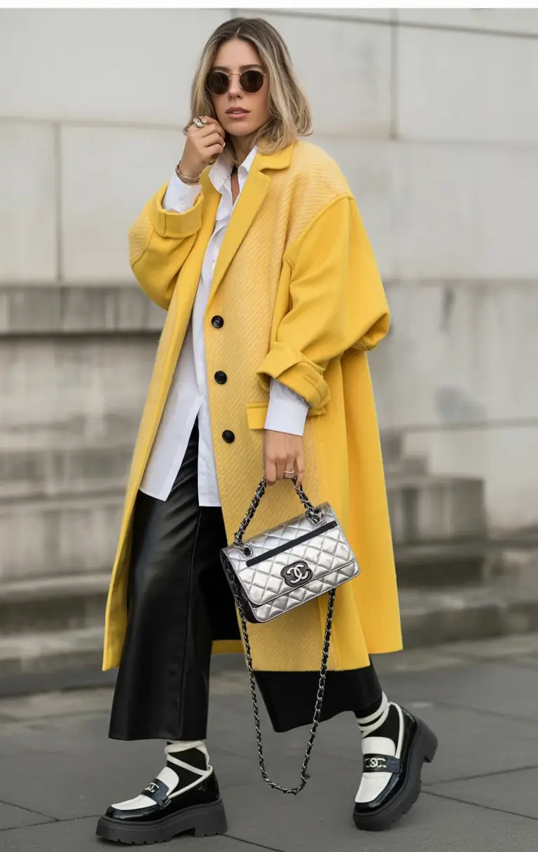 September outfits Golden Hour Power: Bold Meets Structured