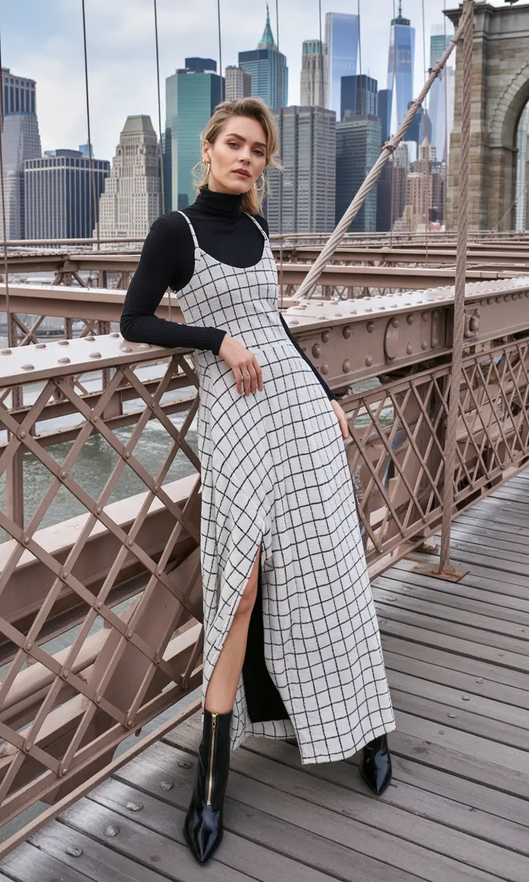 September outfits Checkerboard Cool: Grids and City Lines