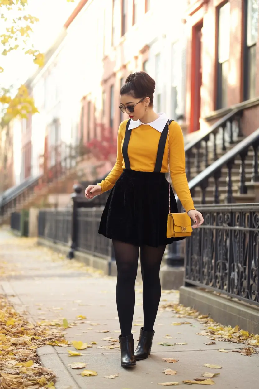 September outfits Playful Retro: Fall in a Storybook Frame