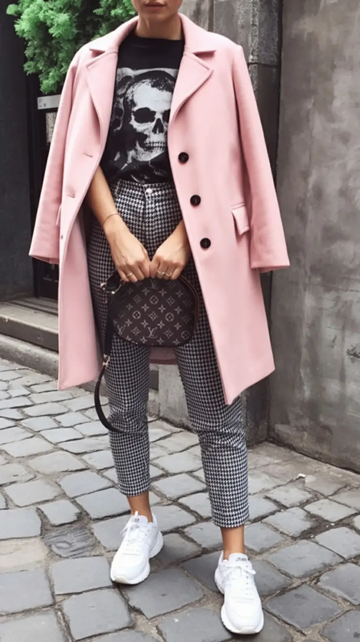 September outfits Graphic Edge and Sugar-Coated Tailoring