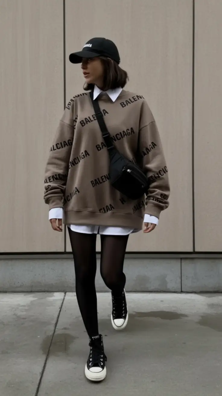 September outfits Street-Smart Monochrome with High-Low Balance