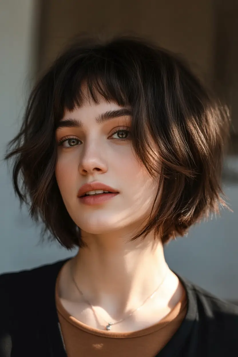 Fall bob haircut French Girl Bob with Light Texture