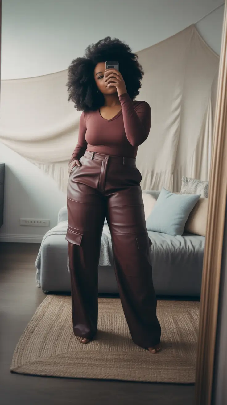 fall outfits for black women Plum & Leather for the At-Home It Girl