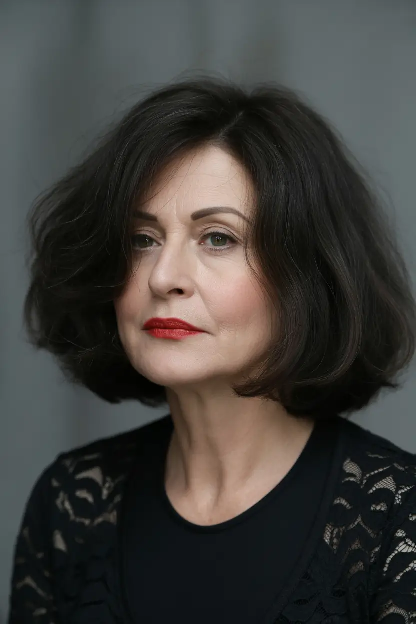 Fall hair color for women over 60+The Modern French Bob