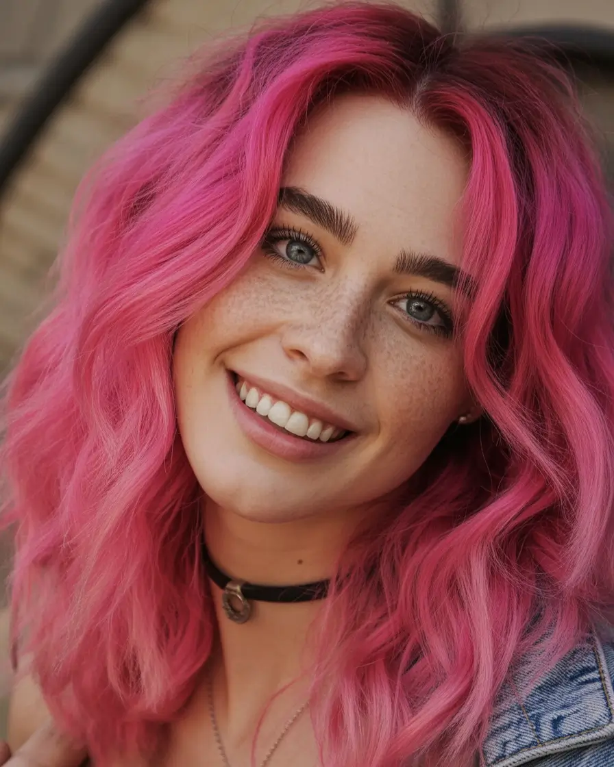 Fall Hair Colors for Warm Skin Velvet Pink