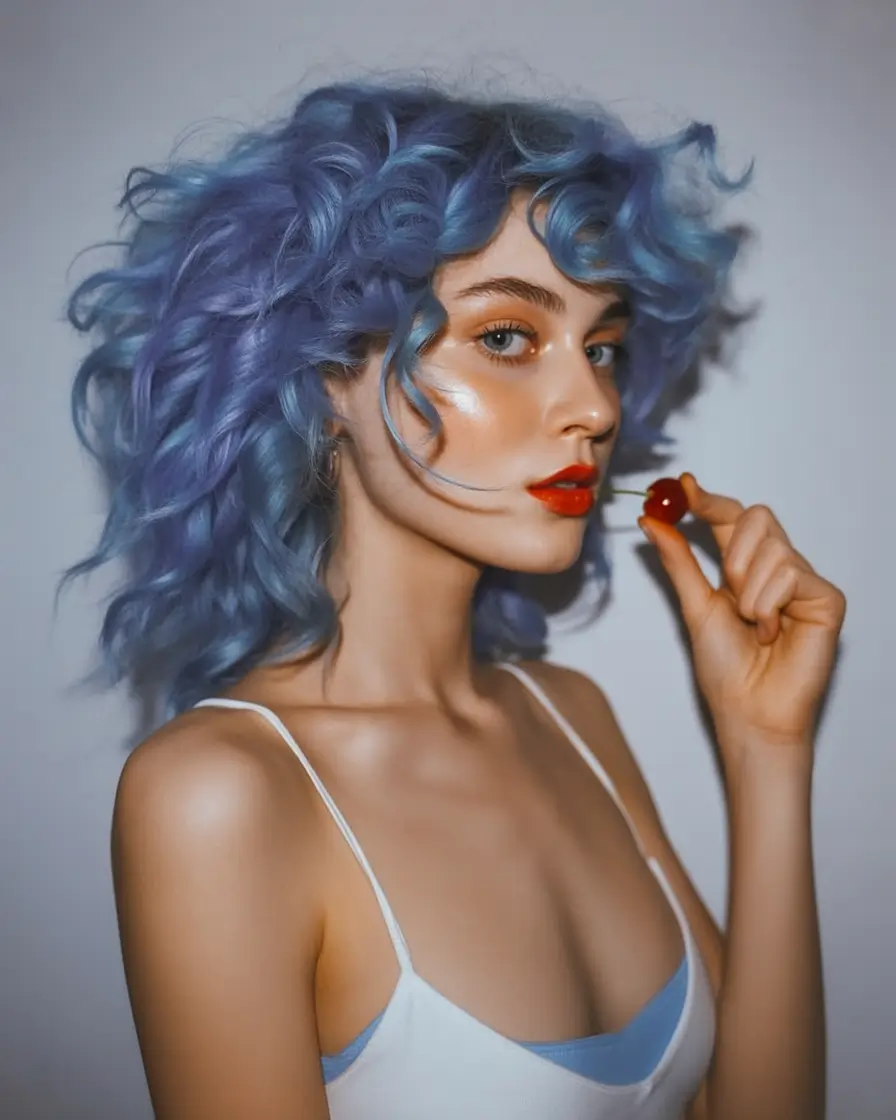 Fall Hair Colors for Warm Skin Frosted Indigo Fantasy