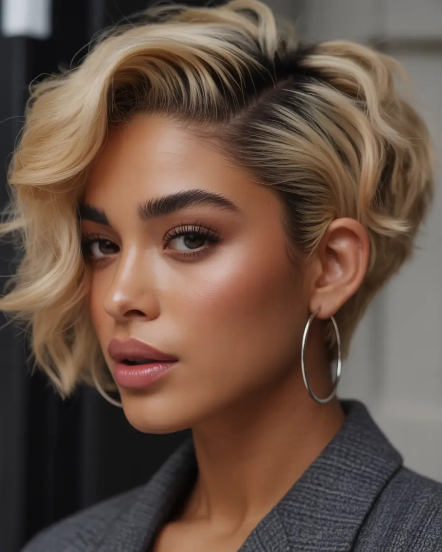 Fall Hair Colors for Warm Skin Buttered Blonde Tapered Waves