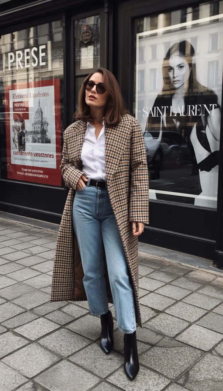 Parisian chic Tailored Checks and Timeless Cool