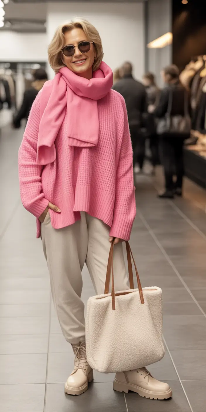 Winter 2025 fashion trends street Cozy Barbiecore With Mountain Mood