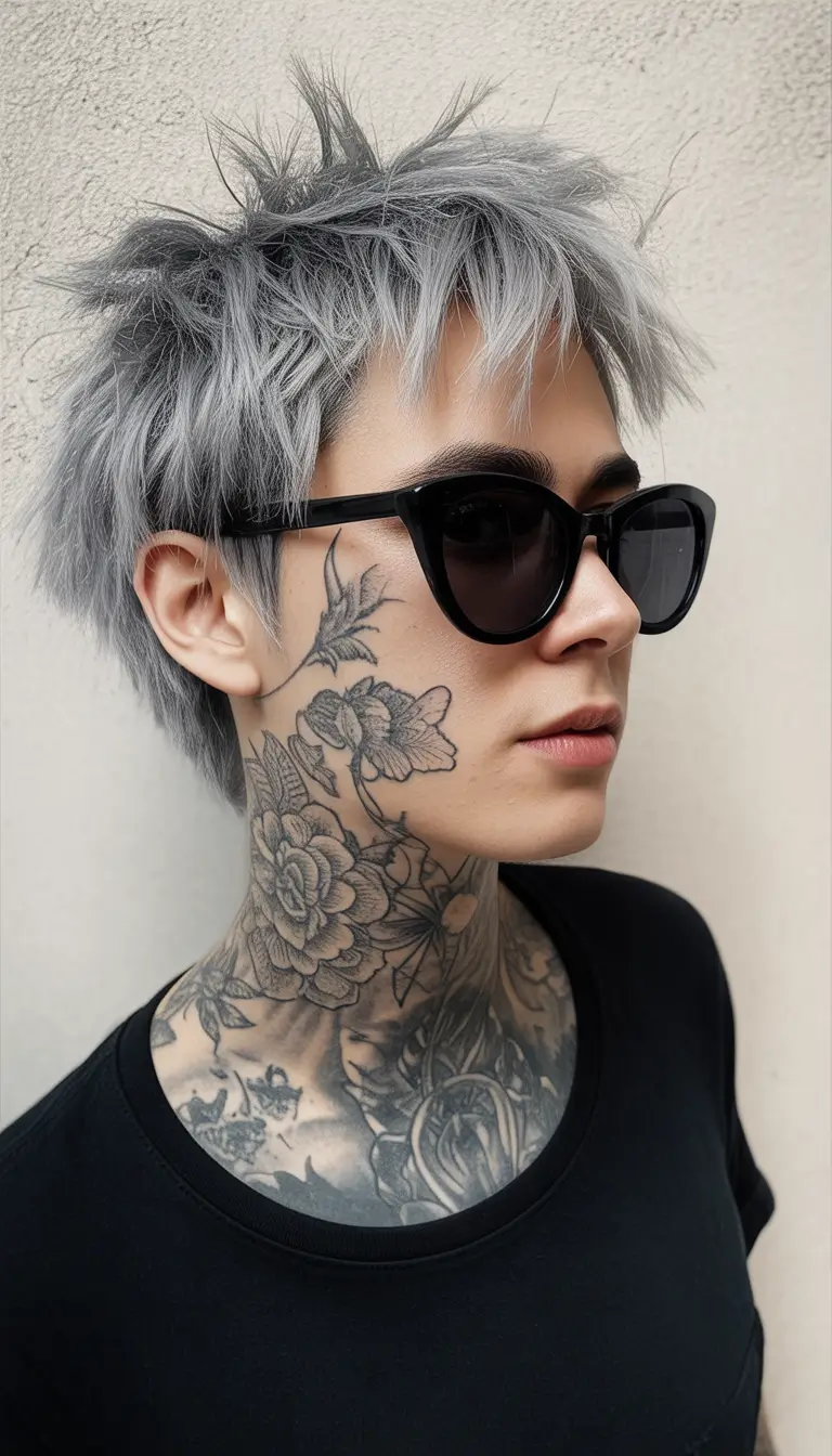 Fall pixie haircut Disheveled Cool with Street Style Swagger