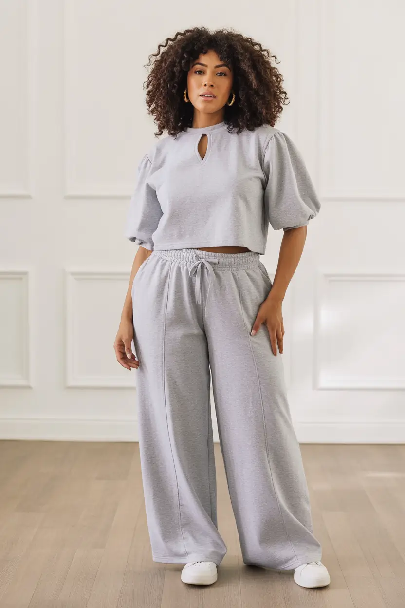 midsize fall outfits Luxe Loungewear That Speaks Volumes