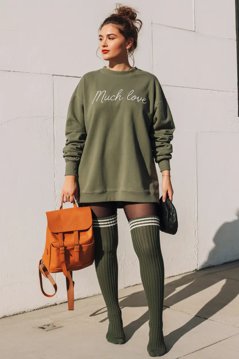 casual autumn street style sporty chic Sporty Spice Goes Street Style