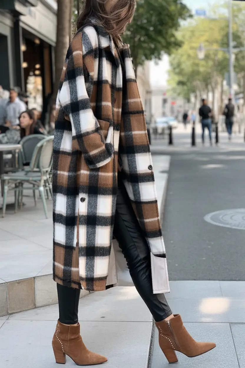 fall fashion outfits Classic Plaid with Street Polish
