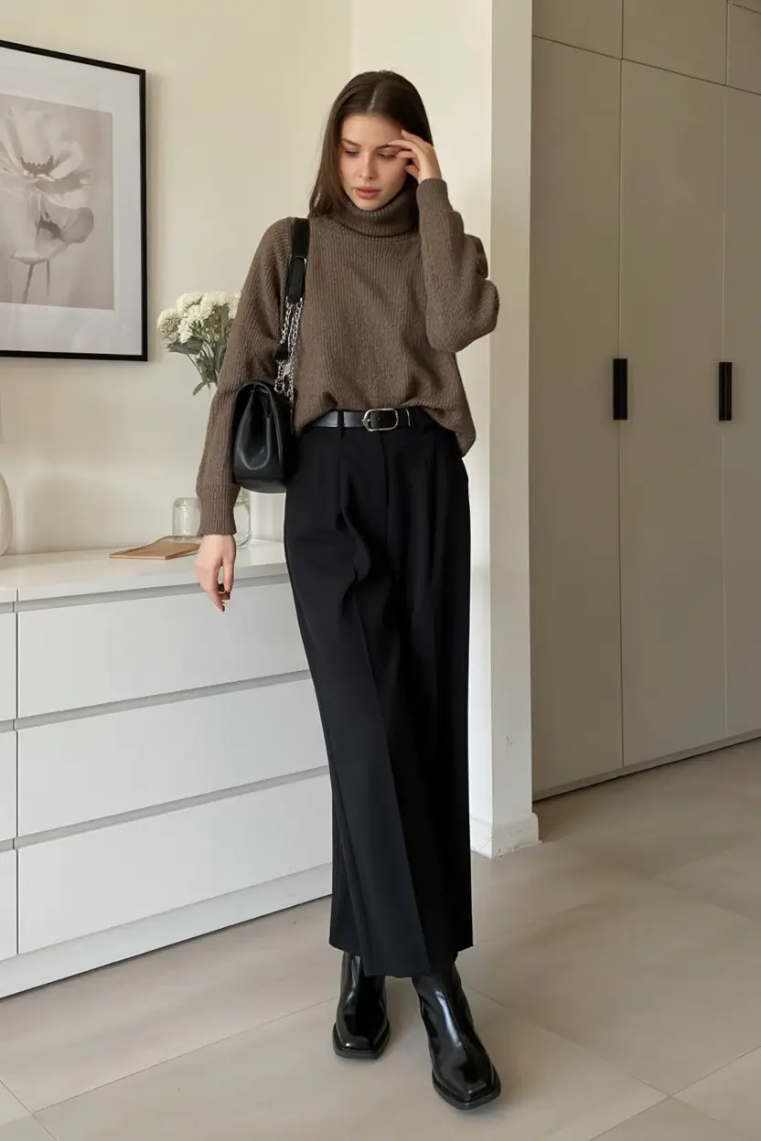 fall sweater outfits Understated Luxe in Earth Tones