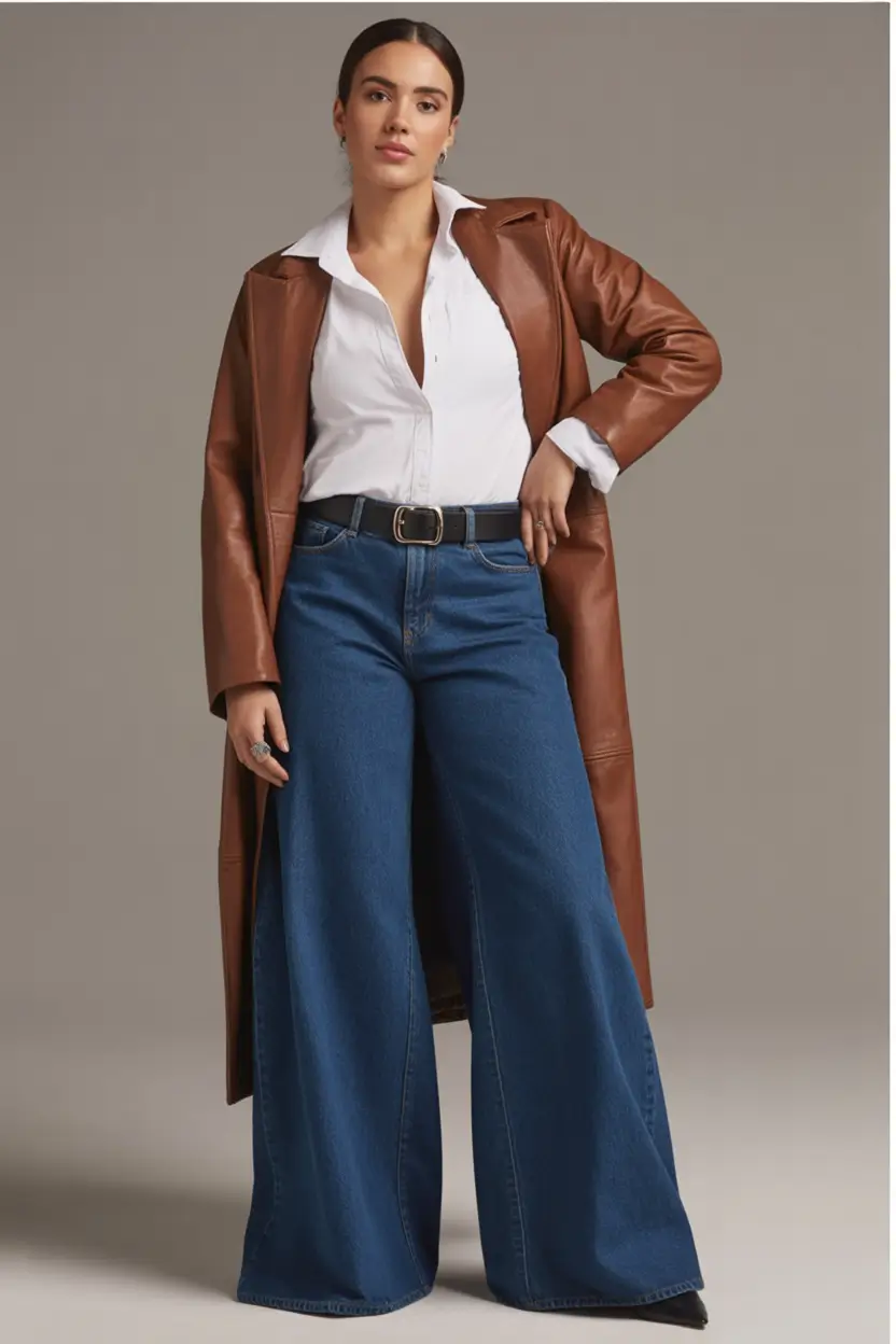 fall outfits with jeans Boss Moves in Bold-Wide Denim