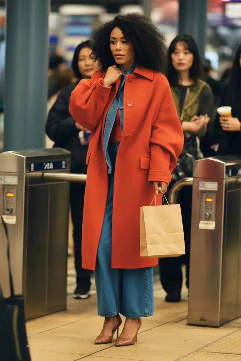 fall outfits with jeans Downtown Denim, But Make It Red Carpet