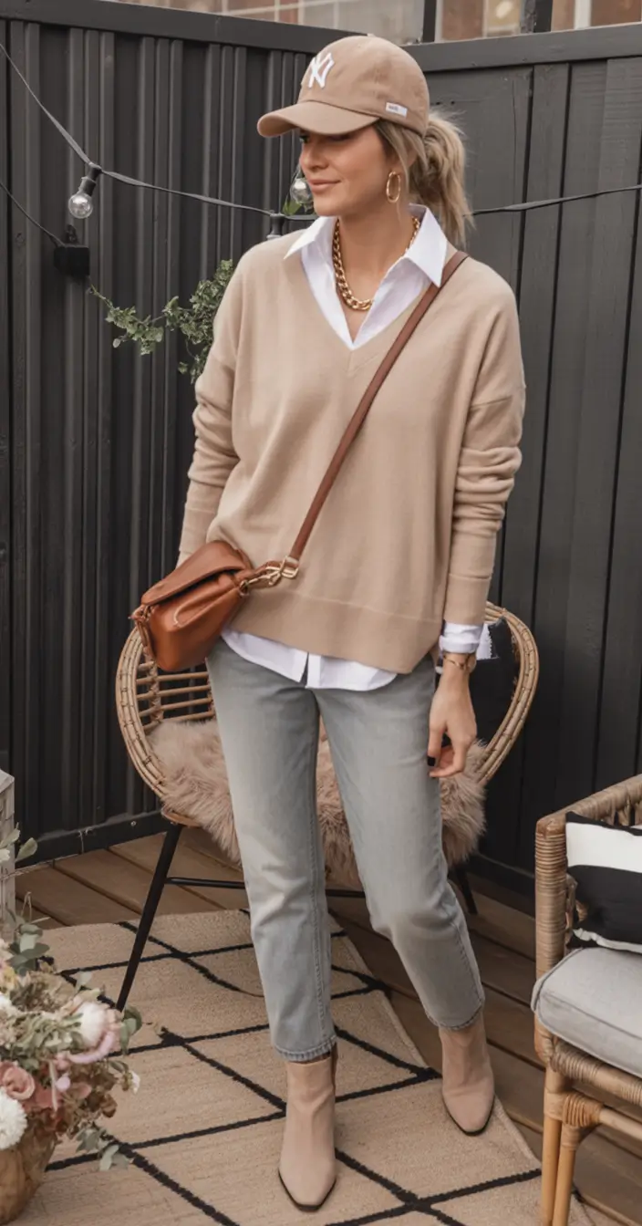 fall outfits with jeans Sporty Chic That Feels Unintentionally Cool