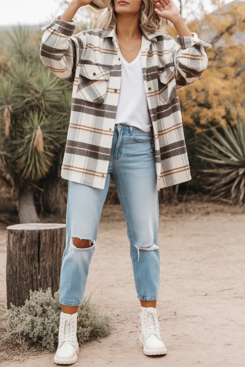 fall outfits with jeans The Lumberjane Energy We All Secretly Crave