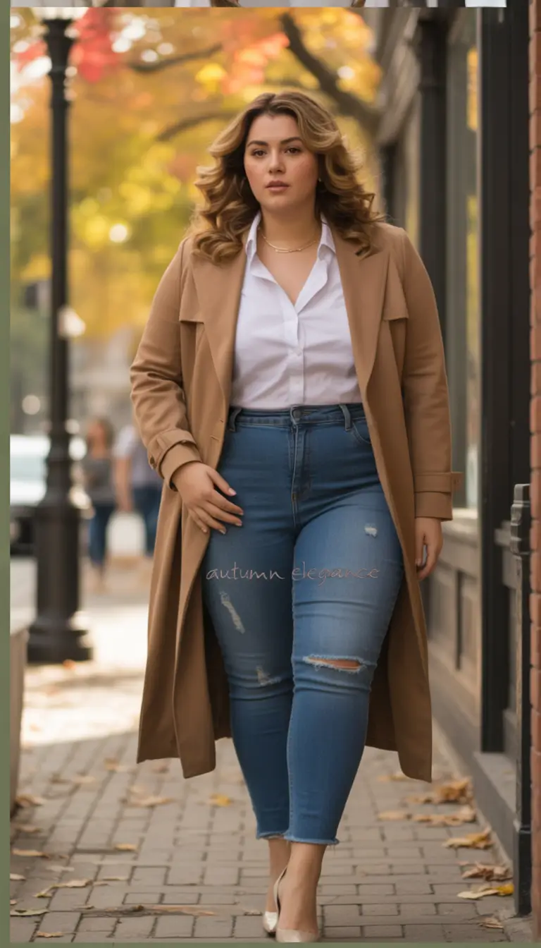 fall plus size capsule wardrobe Timeless Neutrals with a Power Twist