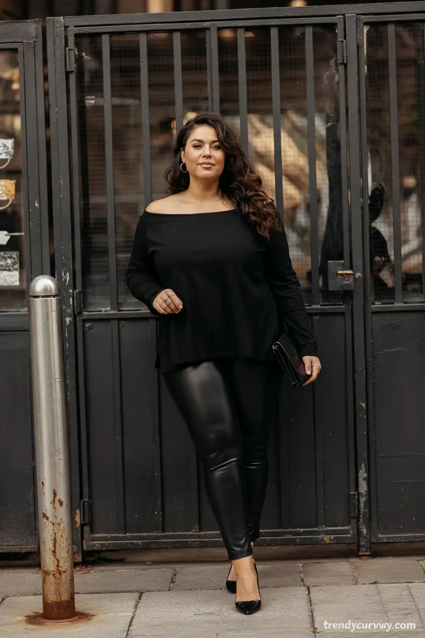fall plus size capsule wardrobe All-Black, All-Confidence