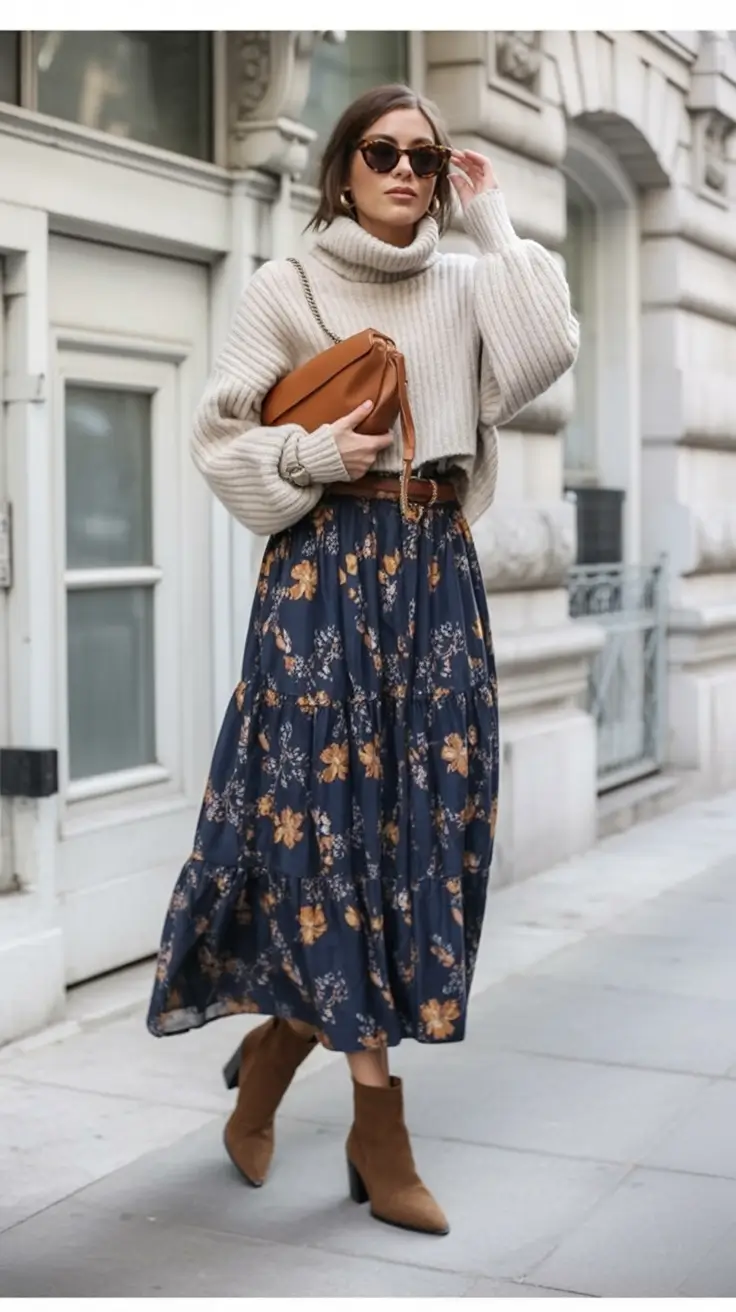 fall transition outfits 2025 Sweater Weather with a Touch of Prairie