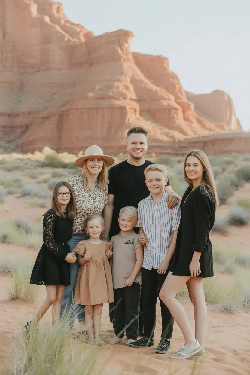 fall family photo outfits Desert Neutrals Meet Western Ease