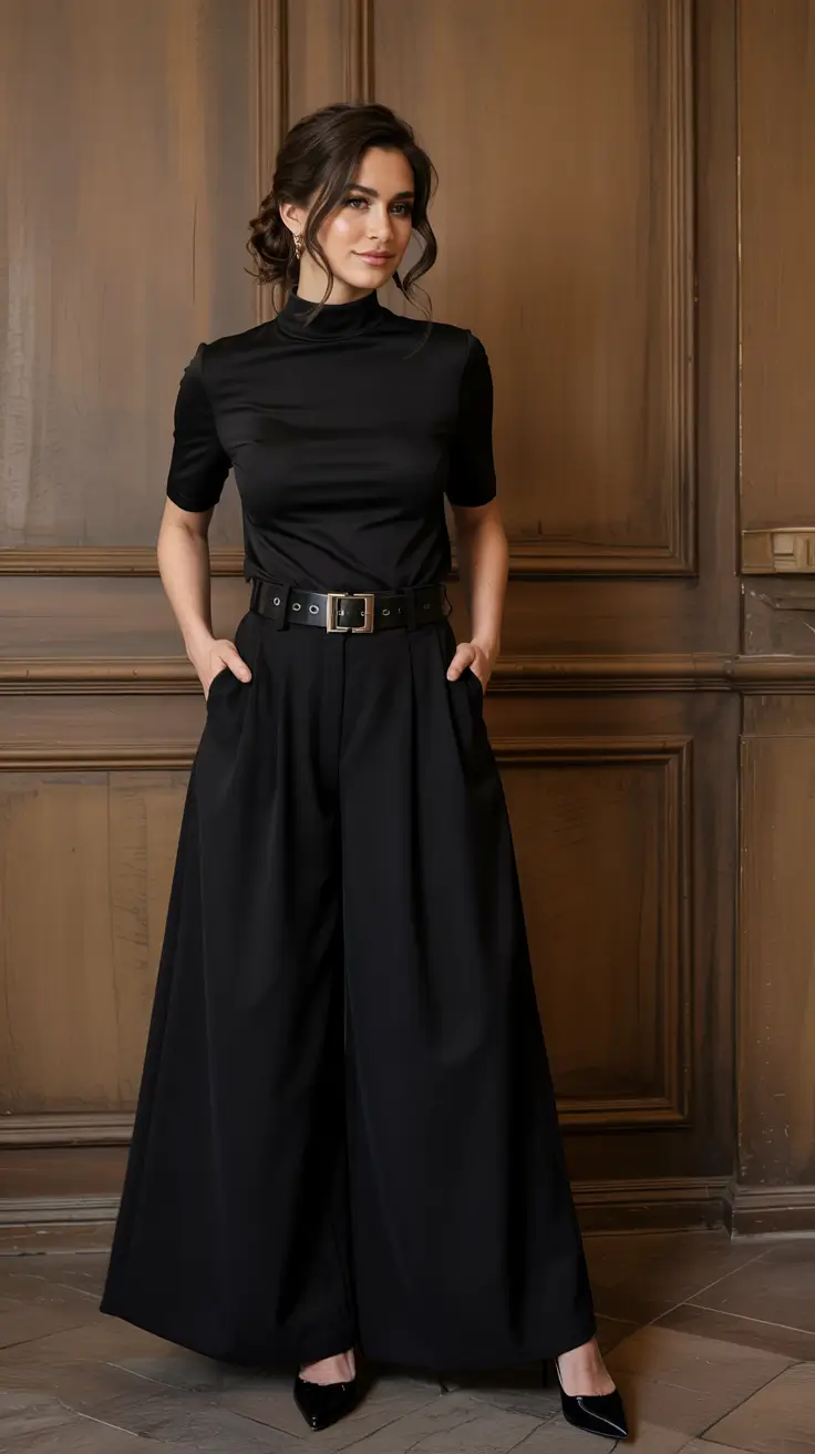 fall fashion trends for women 2025 The Return of Total Black Glam