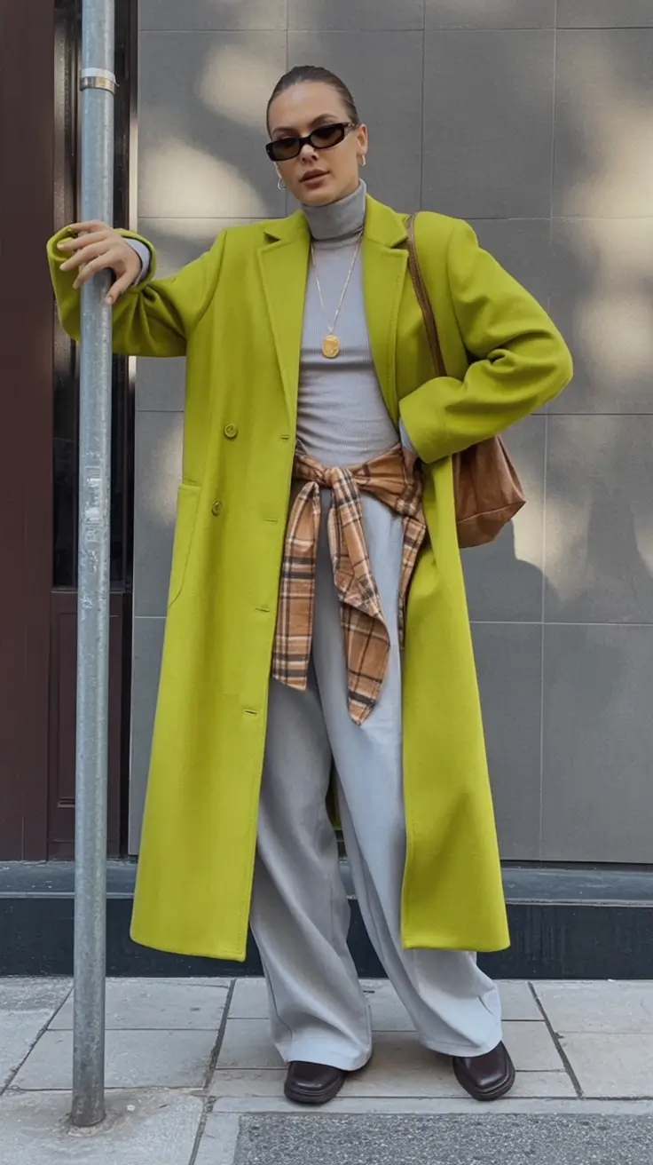 fall outfits ideas 2025 Chartreuse Chic for the Bold & Brave
