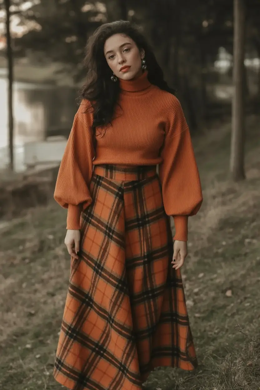 fall outfits ideas 2025 Harvest Hues with a Retro Soul