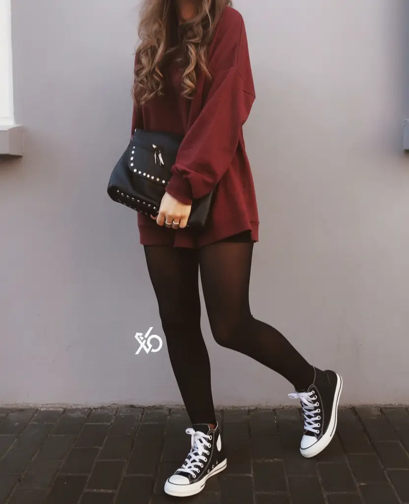 fall outfits ideas 2025 Sweater Dress Energy, But Make It Street