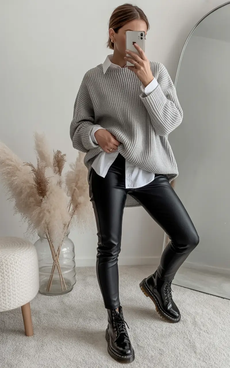 fall outfits ideas 2025 Soft Grunge Revival with Structure