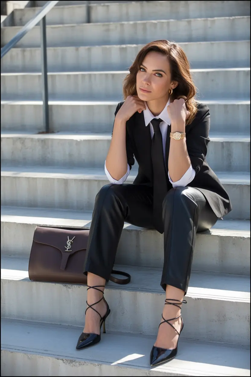 fall fashion outfits Tailored Femme with a Touch of Power
