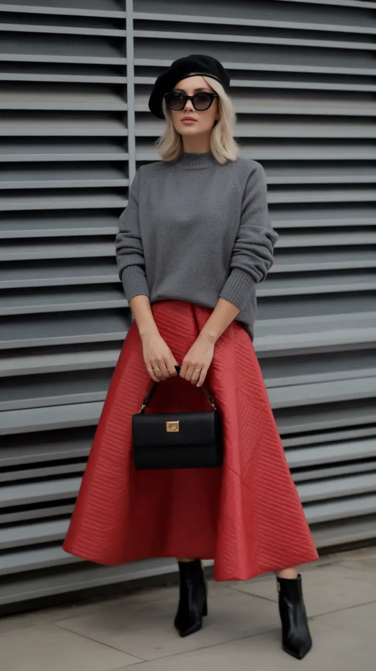 fall fashion outfits French Minimalist with a Twist of Drama