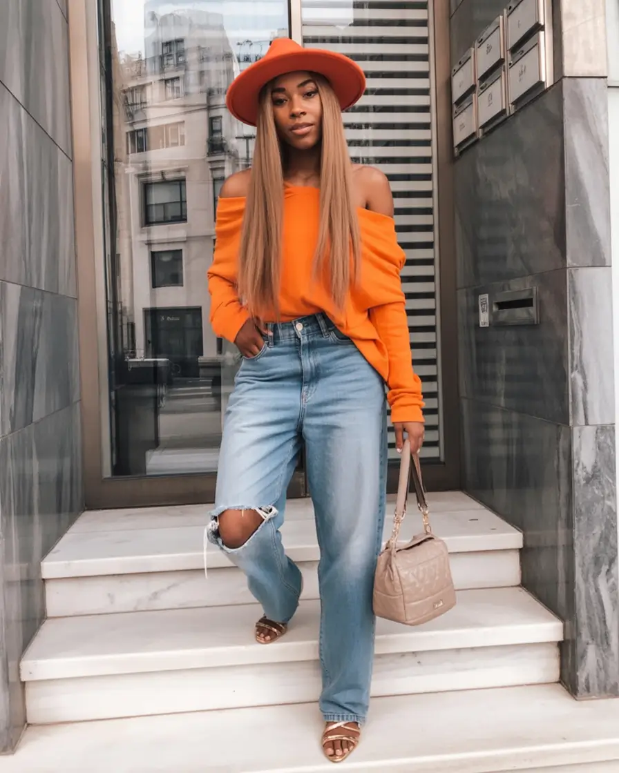 fall fashion outfits Bold Color Blocking, Vintage Feels