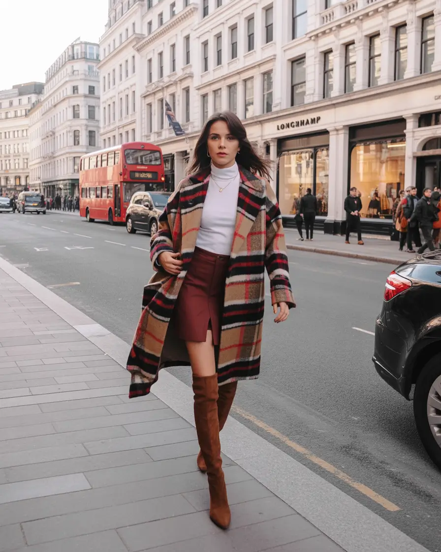 fall winter outfits Classic Checks and City Sass