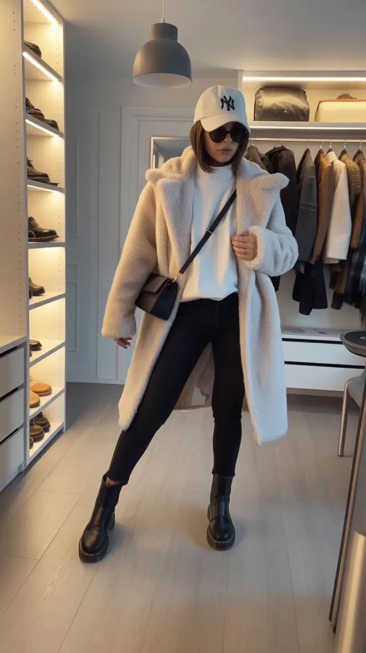 fall winter outfits Sporty Luxe for City Errands