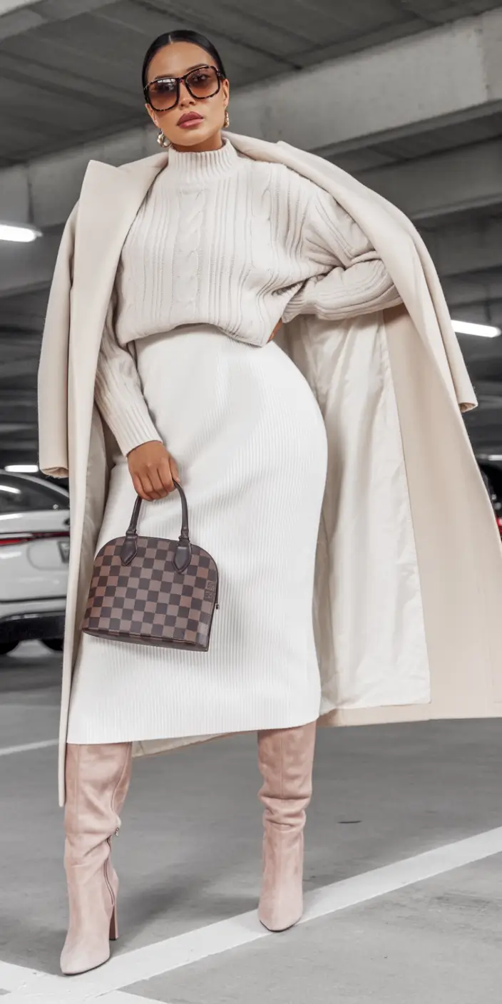 fall winter outfits Power Neutrals and Monochrome Grace