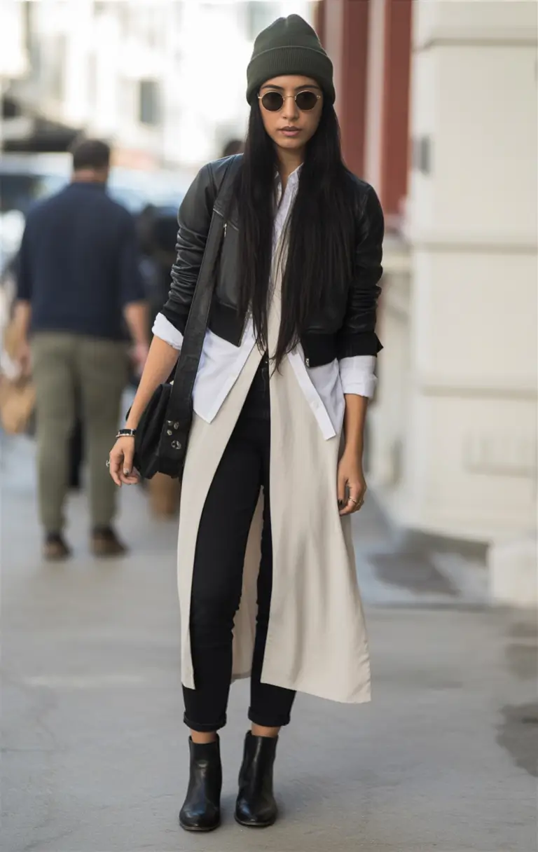 streetwear fashion women street styles+Streetwise Layers with Urban Edge