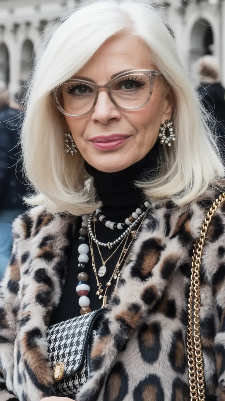 Fall haircuts for women over 60 Sleek Ice Blonde With Structured Ends