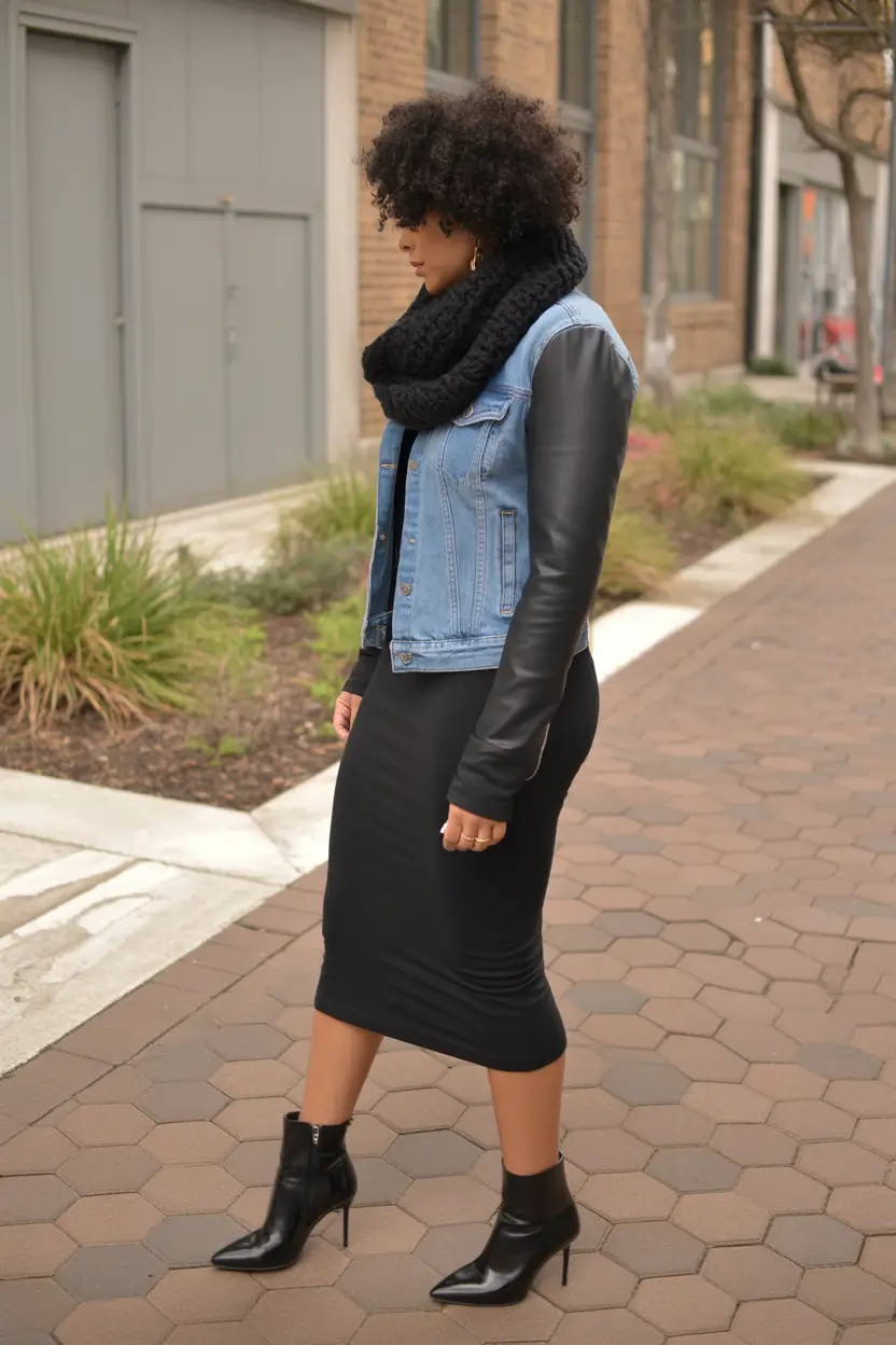 new fall fashion clothes Denim & Knit Fusion: The Street Classic Reimagined