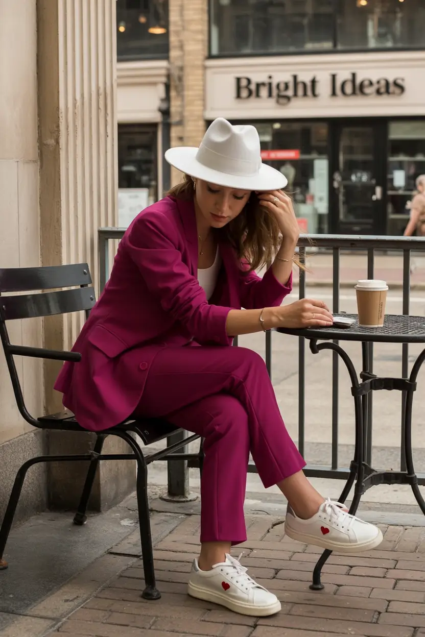 new fall fashion clothes Magenta Tailoring and Playful Soles