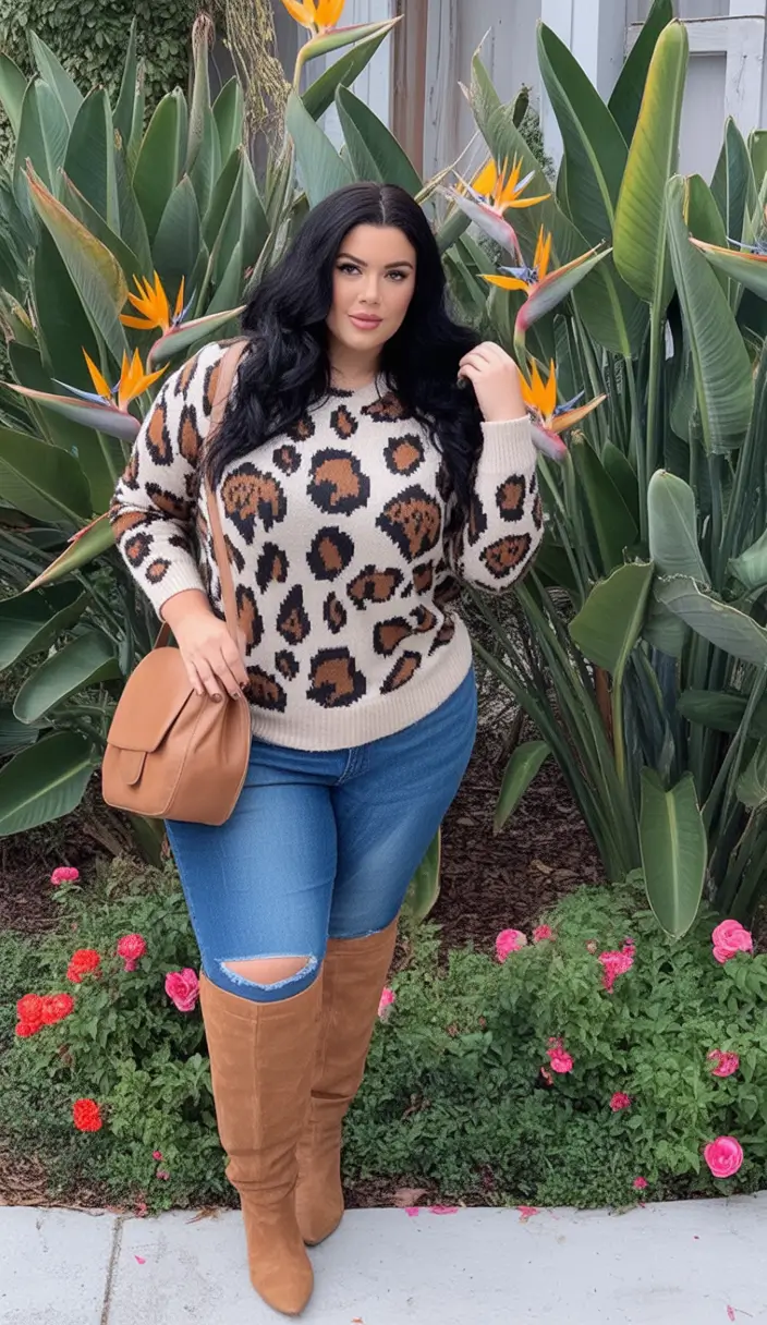 plus size fall fashion </p>
<h2>Wild Prints & Knee-High Boots</h2>
<p>
