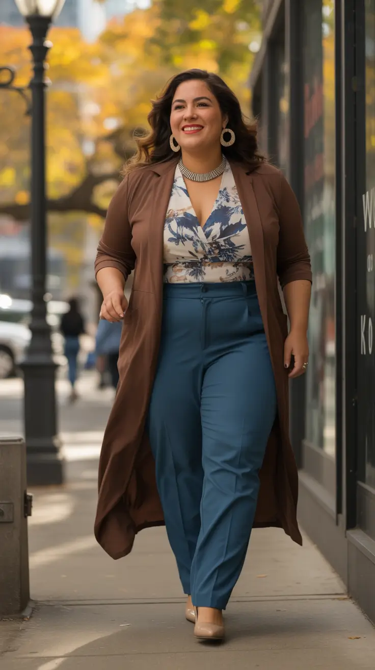 plus size fall fashion </p>
<h2>Color Blocking with a Feminine Twist</h2>
<p>