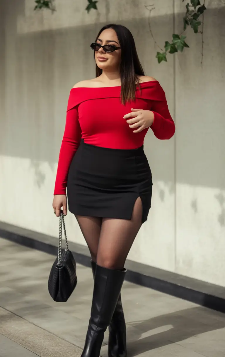 plus size fall fashion </p>
<h2>Red Hot Confidence</h2>
<p>