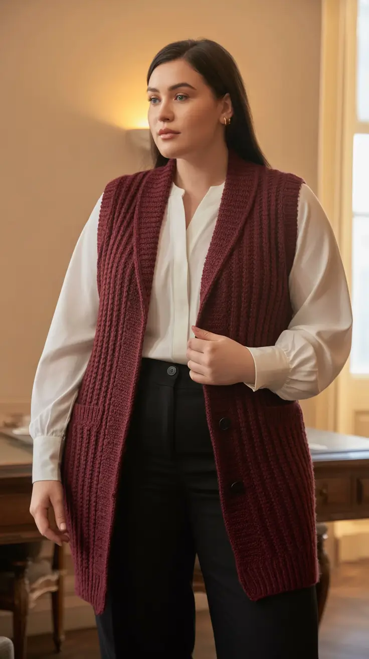 plus size fall fashion </p>
<h2>Knits Meet Confidence</h2>
<p>