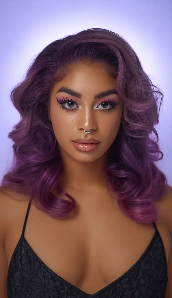 September hair color Ultra Violet Luxe