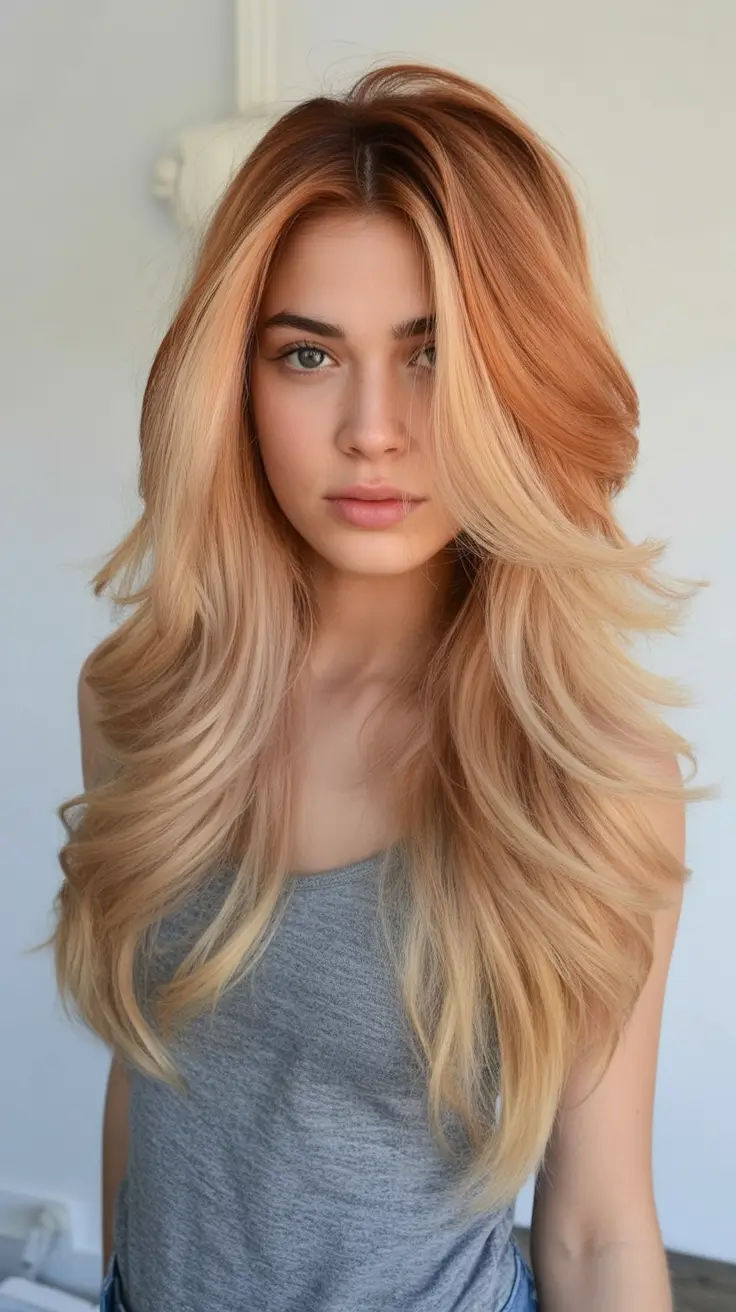 September hair color Butterscotch Blend Layers